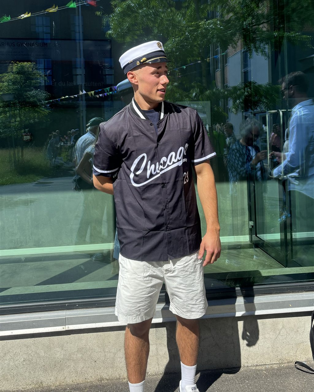 Noah in his student cap on the day he finished high school